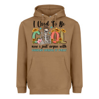 Toasted Coconut i used to be cool now i just argue with miniature Heavyweight Hoodie - MaliasSmallBusiness