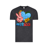 Vintage Black america with heart Vintage Tee - HRA Design Shop