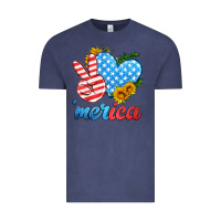 Vintage Denim america with heart Vintage Tee - HRA Design Shop