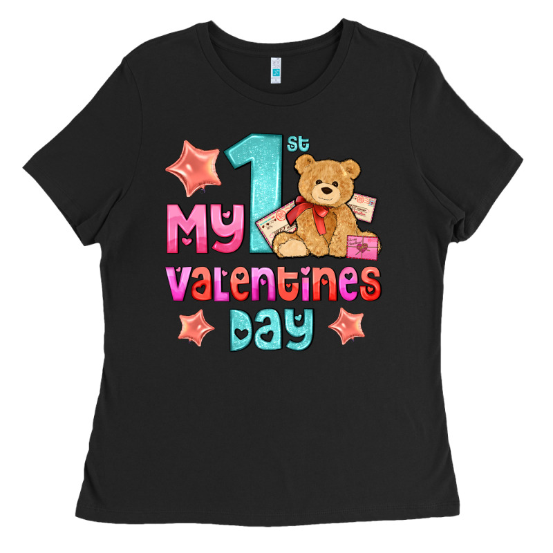 My First Valentines Day Ladies Tee by AdoDesignShop | Teevron