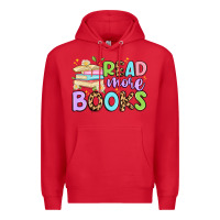Red read more books Premium Hoodie - Artiststas