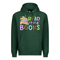 Sports Green read more books Premium Hoodie - Artiststas