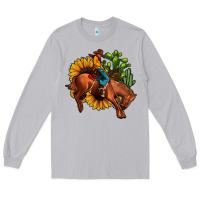 Moon Dust rodeo cowboy sunflower cactus Long Sleeve Tee - JahusDesignShop