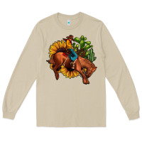 Mushroom rodeo cowboy sunflower cactus Long Sleeve Tee - JahusDesignShop