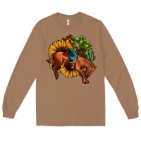 Toasted Coconut rodeo cowboy sunflower cactus Long Sleeve Tee - JahusDesignShop