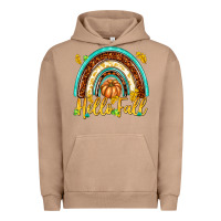 Pigment Burro Hello Fall with Rainbow Urban Hoodie - texasbilliewilder