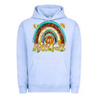 Pigment Grape Ice Hello Fall with Rainbow Urban Hoodie - texasbilliewilder