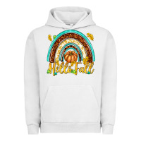 Pigment Lunar Rock Hello Fall with Rainbow Urban Hoodie - texasbilliewilder