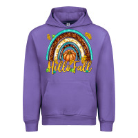 Tulip Hello Fall with Rainbow Urban Hoodie - texasbilliewilder