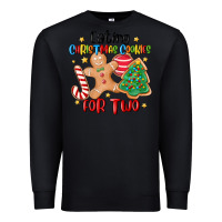 Black eating christmas cookies for two Premium Sweatshirt - MaliasSmallBusiness