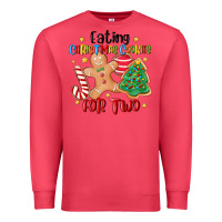 Cardinal eating christmas cookies for two Premium Sweatshirt - MaliasSmallBusiness