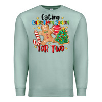 Seafoam eating christmas cookies for two Premium Sweatshirt - MaliasSmallBusiness