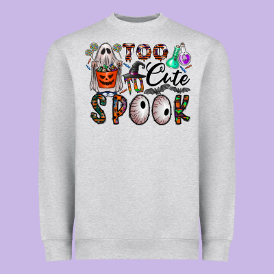 Too Cute To Spook Heavyweight Sweatshirt Designed By Cowhidedigitalart