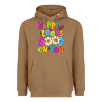 Toasted Coconut happy looks good on you Heavyweight Hoodie - NancyCooperArtShop