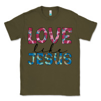 Army Green love like jesus Classic Tee - JahusDesignShop