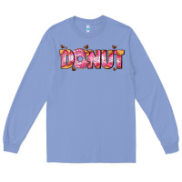 Colony Blue donut with donut and hearts Long Sleeve Tee - AdoDesignShop