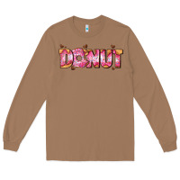 Toasted Coconut donut with donut and hearts Long Sleeve Tee - AdoDesignShop