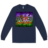 Navy home sweet home tumbler Long Sleeve Tee - BundleAndBundleShop