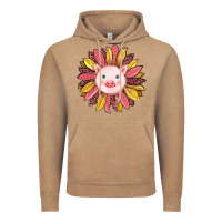 Vintage Coffee pig sunflower Vintage Hoodie - RanaPortraitStore