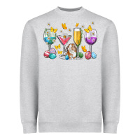 Heather Grey Easter wine glasses Easter Day Heavyweight Sweatshirt - Neo Western