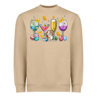 Mushroom Easter wine glasses Easter Day Heavyweight Sweatshirt - Neo Western