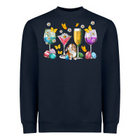 Navy Easter wine glasses Easter Day Heavyweight Sweatshirt - Neo Western