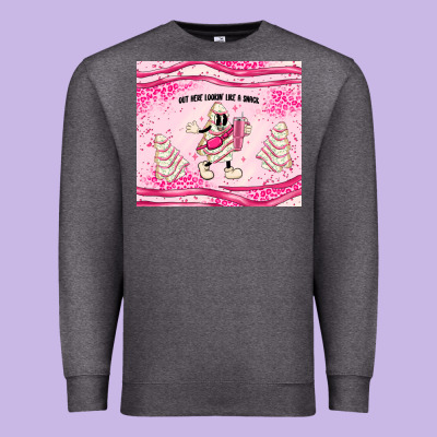 Out Here Lookin Like A Snack Premium Sweatshirt Designed By Maliassmallbusiness