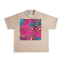 French Oak pink turquoise gemstoes seamless pattern Urban Heavy Tee - HRA Design Shop