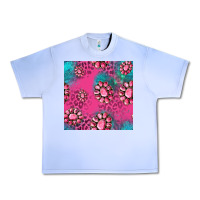 Grape Ice pink turquoise gemstoes seamless pattern Urban Heavy Tee - HRA Design Shop