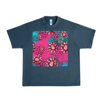 Midnight Navy pink turquoise gemstoes seamless pattern Urban Heavy Tee - HRA Design Shop