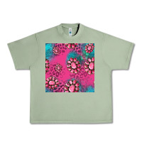 Oil Green pink turquoise gemstoes seamless pattern Urban Heavy Tee - HRA Design Shop
