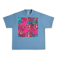 Pebble Blue pink turquoise gemstoes seamless pattern Urban Heavy Tee - HRA Design Shop
