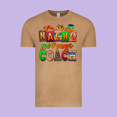 Nacho Average Coach Vintage Tee Designed By Adodesignshop