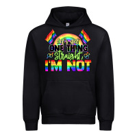 Black Let's get one thing straight i'm not Pride LGBTQ+ Urban Hoodie - NancyCooperArtShop