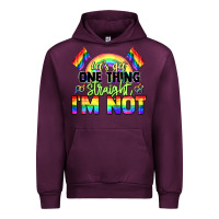 Mauve Wine Let's get one thing straight i'm not Pride LGBTQ+ Urban Hoodie - NancyCooperArtShop