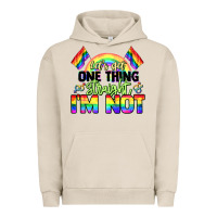 Pigment French Oak Let's get one thing straight i'm not Pride LGBTQ+ Urban Hoodie - NancyCooperArtShop