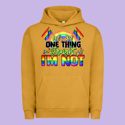 Let's Get One Thing Straight I'm Not Pride Lgbtq+ Urban Hoodie Designed By Nancycooperartshop