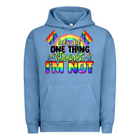 Pigment Pebble Blue Let's get one thing straight i'm not Pride LGBTQ+ Urban Hoodie - NancyCooperArtShop