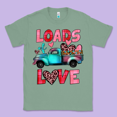 Loads Of Love Truck Classic Tee Designed By Jahusdesignshop