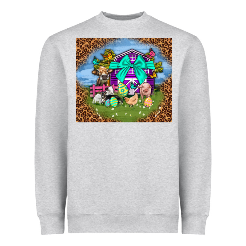 Farm Animal Easter Tumbler Easter Day Heavyweight Sweatshirt by Neo Western | Teevron