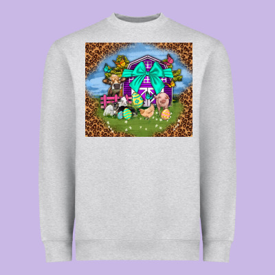 Farm Animal Easter Tumbler Easter Day Heavyweight Sweatshirt Designed By Neo Western