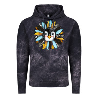 Cloud Black penguin sunflower Vintage Hoodie - RanaPortraitStore