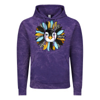 Cloud Purple penguin sunflower Vintage Hoodie - RanaPortraitStore