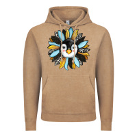 Vintage Coffee penguin sunflower Vintage Hoodie - RanaPortraitStore