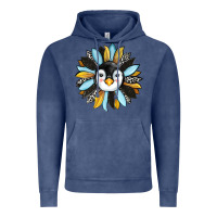 Vintage Denim penguin sunflower Vintage Hoodie - RanaPortraitStore