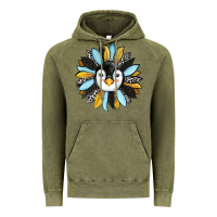 Vintage Olive penguin sunflower Vintage Hoodie - RanaPortraitStore
