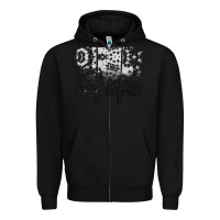 Black cowhide background Zipper Hoodie - BarkalooDesign