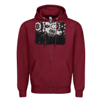 Burgundy cowhide background Zipper Hoodie - BarkalooDesign