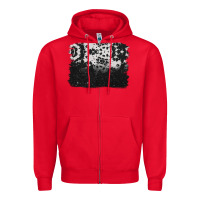 Red cowhide background Zipper Hoodie - BarkalooDesign