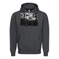 Smoke cowhide background Zipper Hoodie - BarkalooDesign